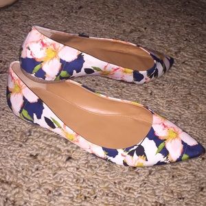 J crew floral flats